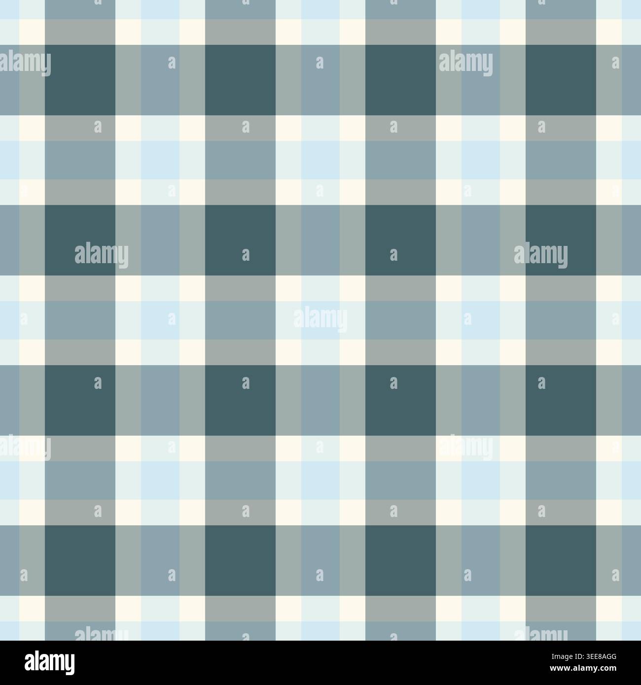 Plaid de fond de vecteur de Kid, textile de tissu de texture pure. Motif tartan sans couture à carreaux funky dans une palette de couleurs grises et blanches. Illustration de Vecteur