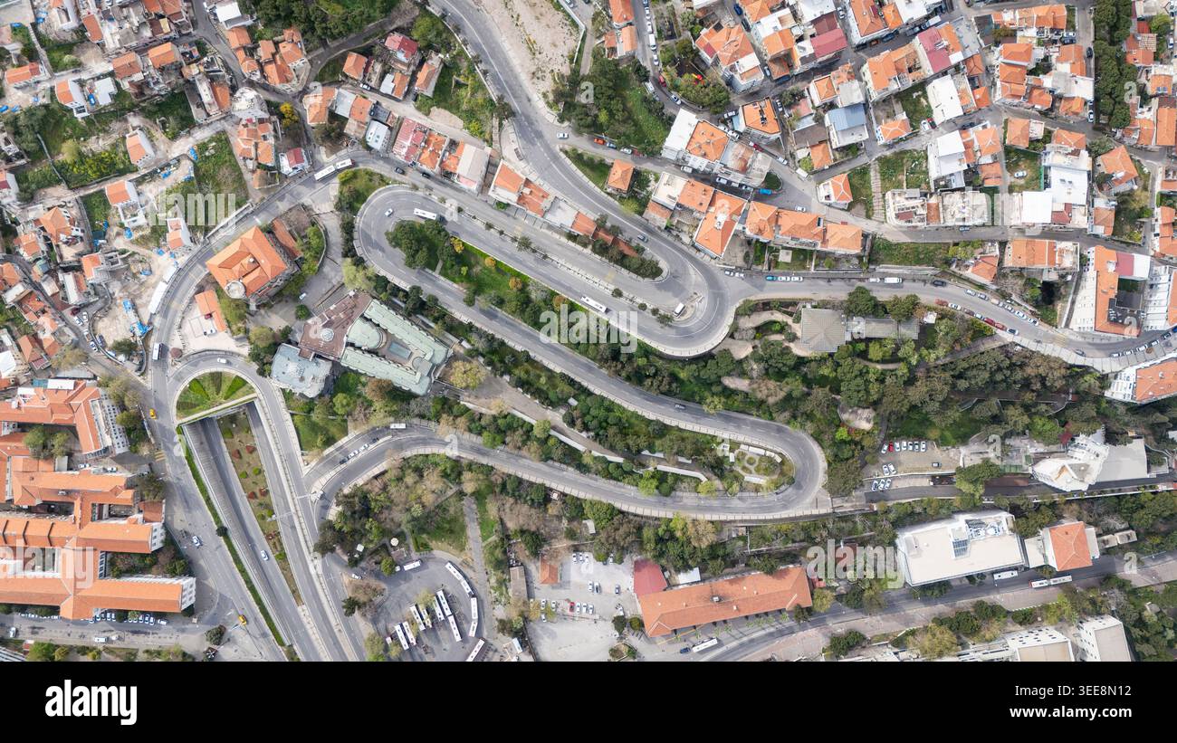 Vue aérienne de la variante de manoir d'Izmir Banque D'Images