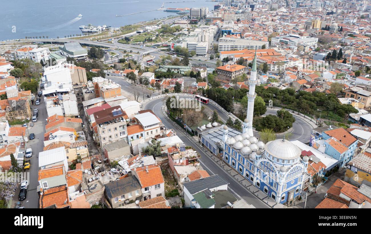 Vue aérienne de la variante de manoir d'Izmir Banque D'Images