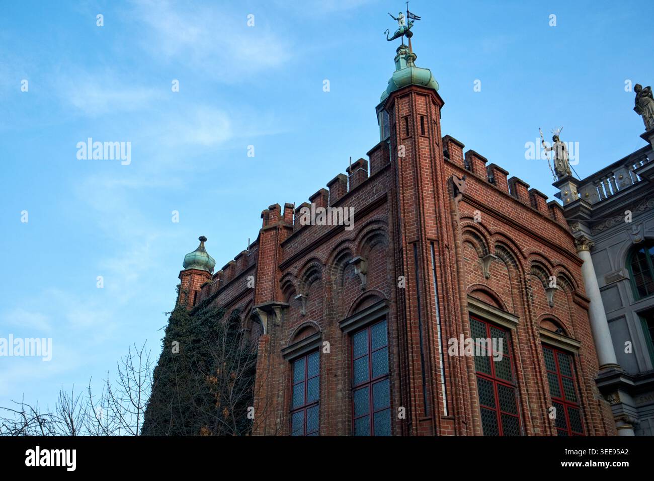 dwor bractwa sw jerzego cour de st georges confrérie gdansk pologne Banque D'Images