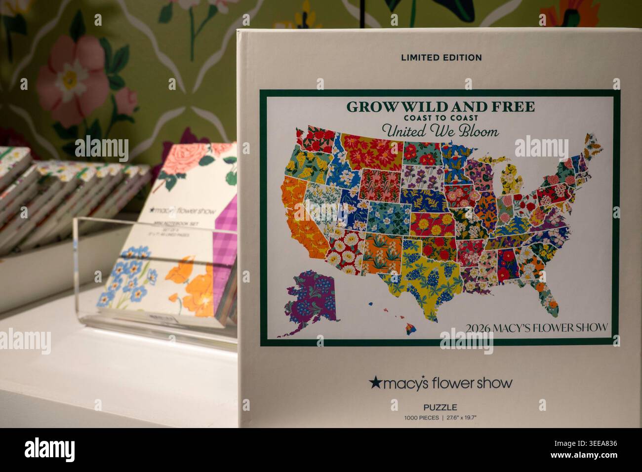 Exposition annuelle des fleurs de Macy avec le thème « Home Grown », Herald Square, New York City, États-Unis 2026 Banque D'Images