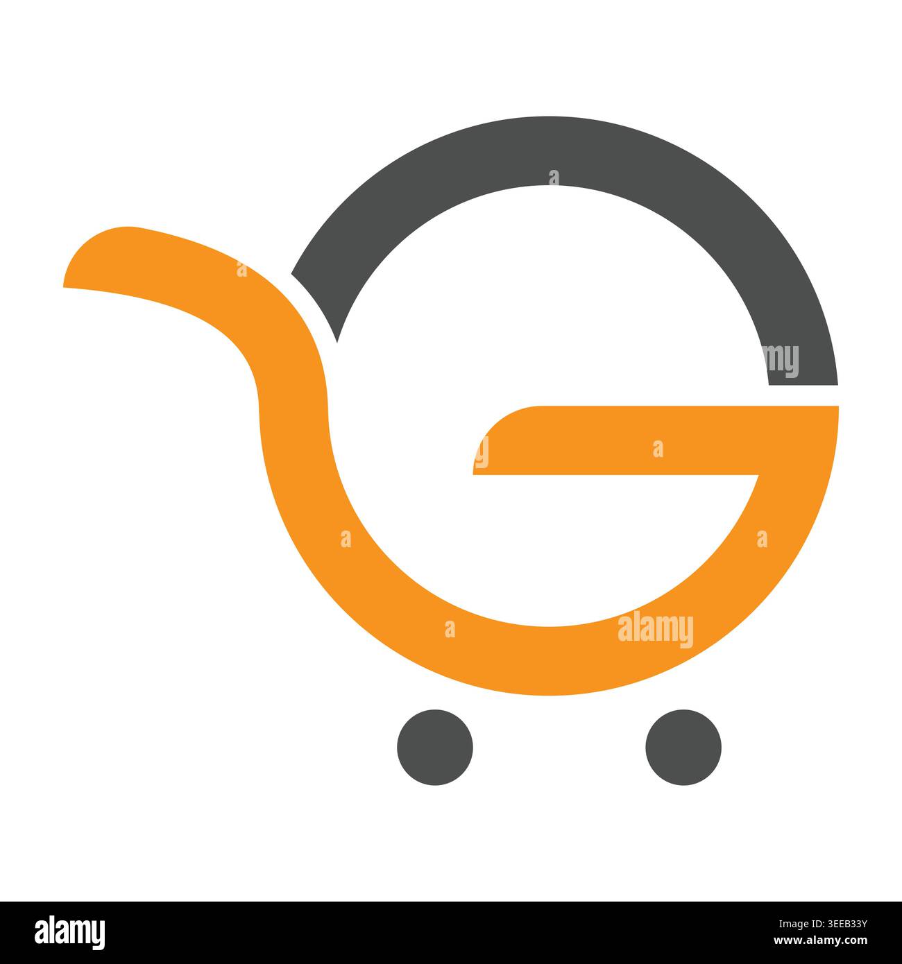 Lettre G Modern Ecommerce branding Illustration de Vecteur