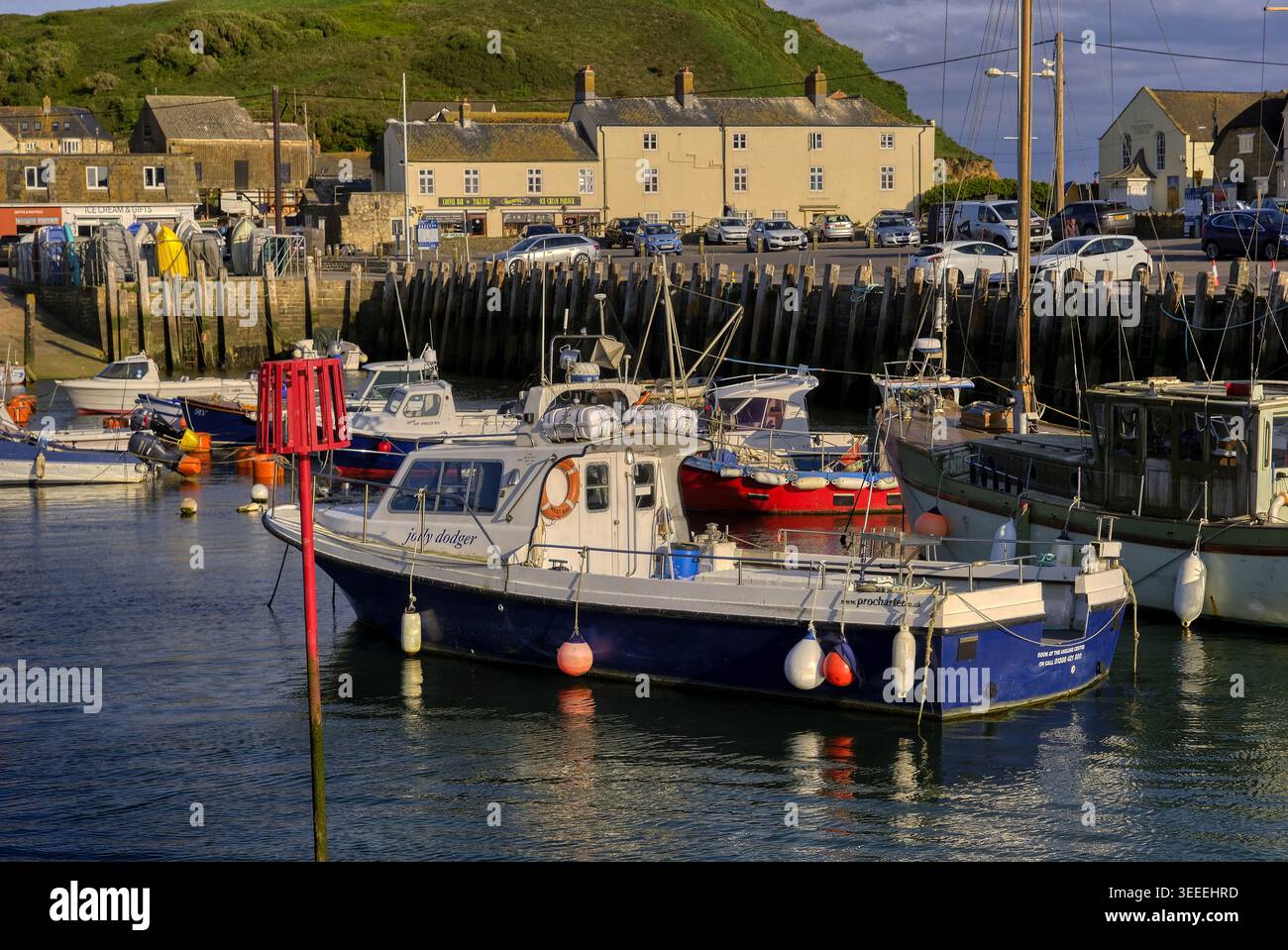 Port de West Bay, Dorset, Royaume-Uni Banque D'Images