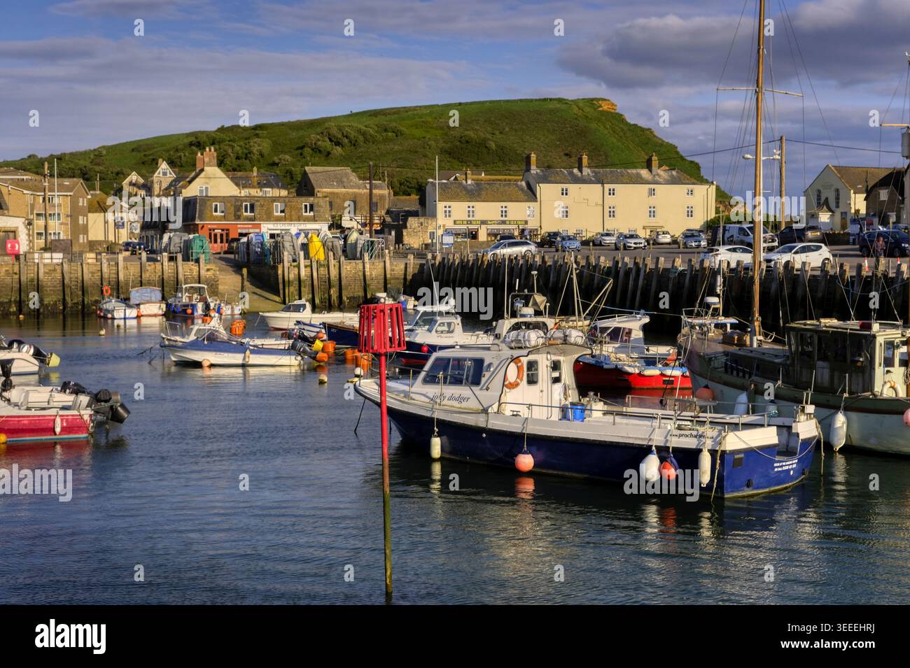 Port de West Bay, Dorset, Royaume-Uni Banque D'Images