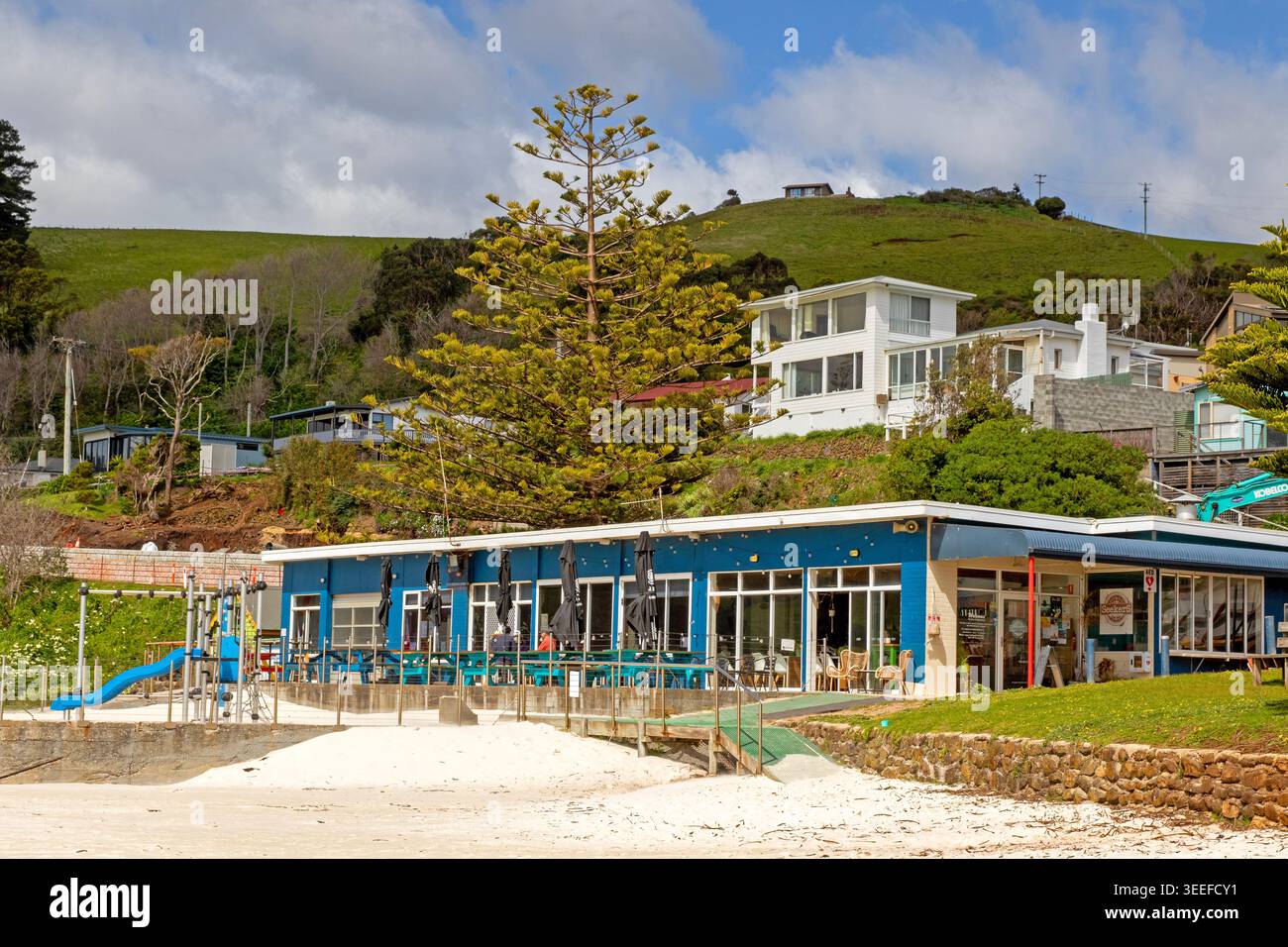 Surf Lifesaving Club, Boat Harbour Beach Banque D'Images