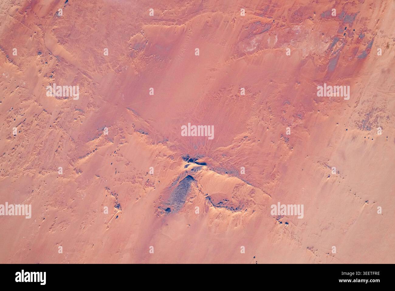 Désert occidental de l'Egypte, au sud-ouest d'Al Wahat al Kharga (oasis de Kharga), dans la zone ouest de la vallée du Nil Banque D'Images