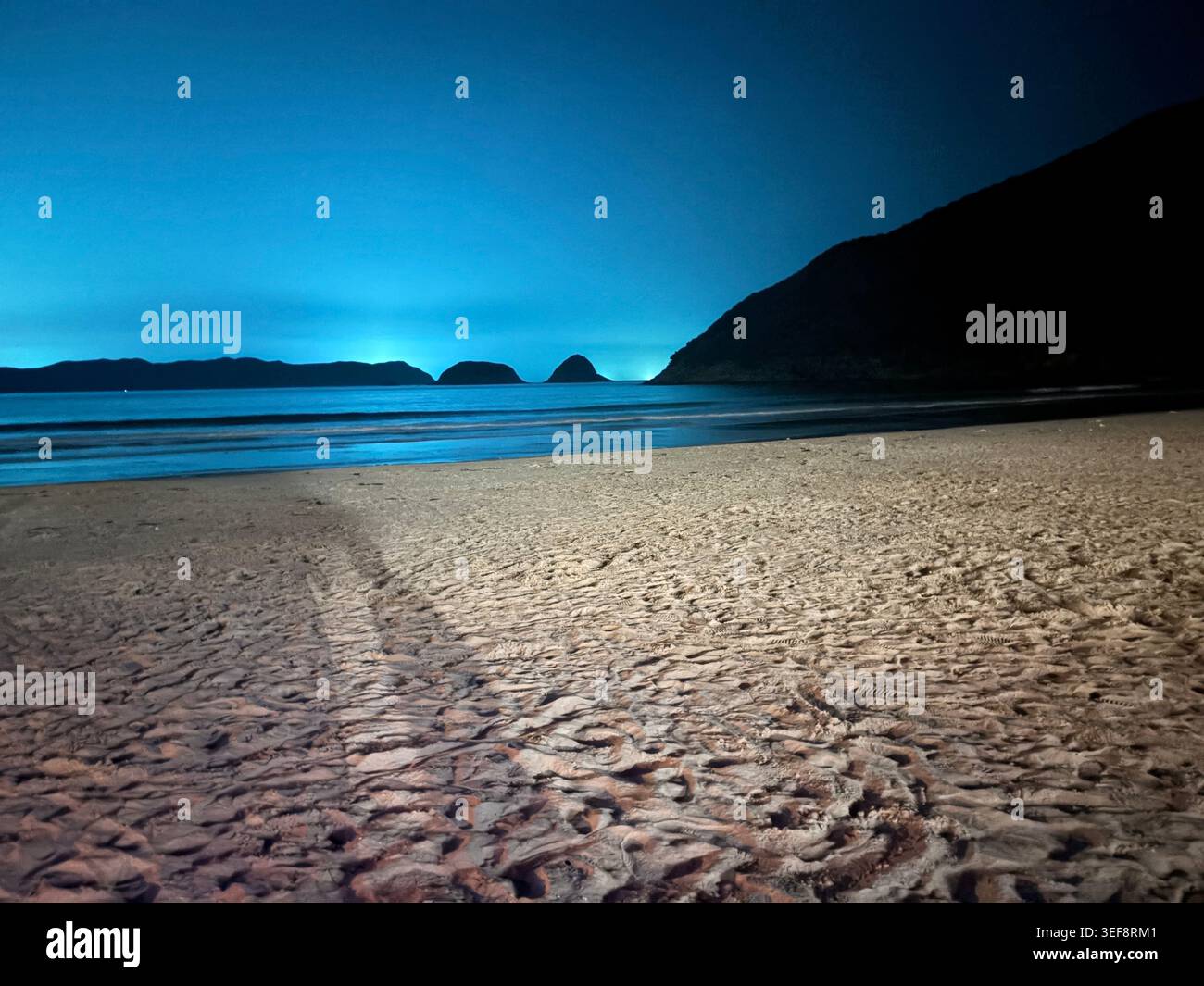 Nuit de plage de Hong Kong Banque D'Images