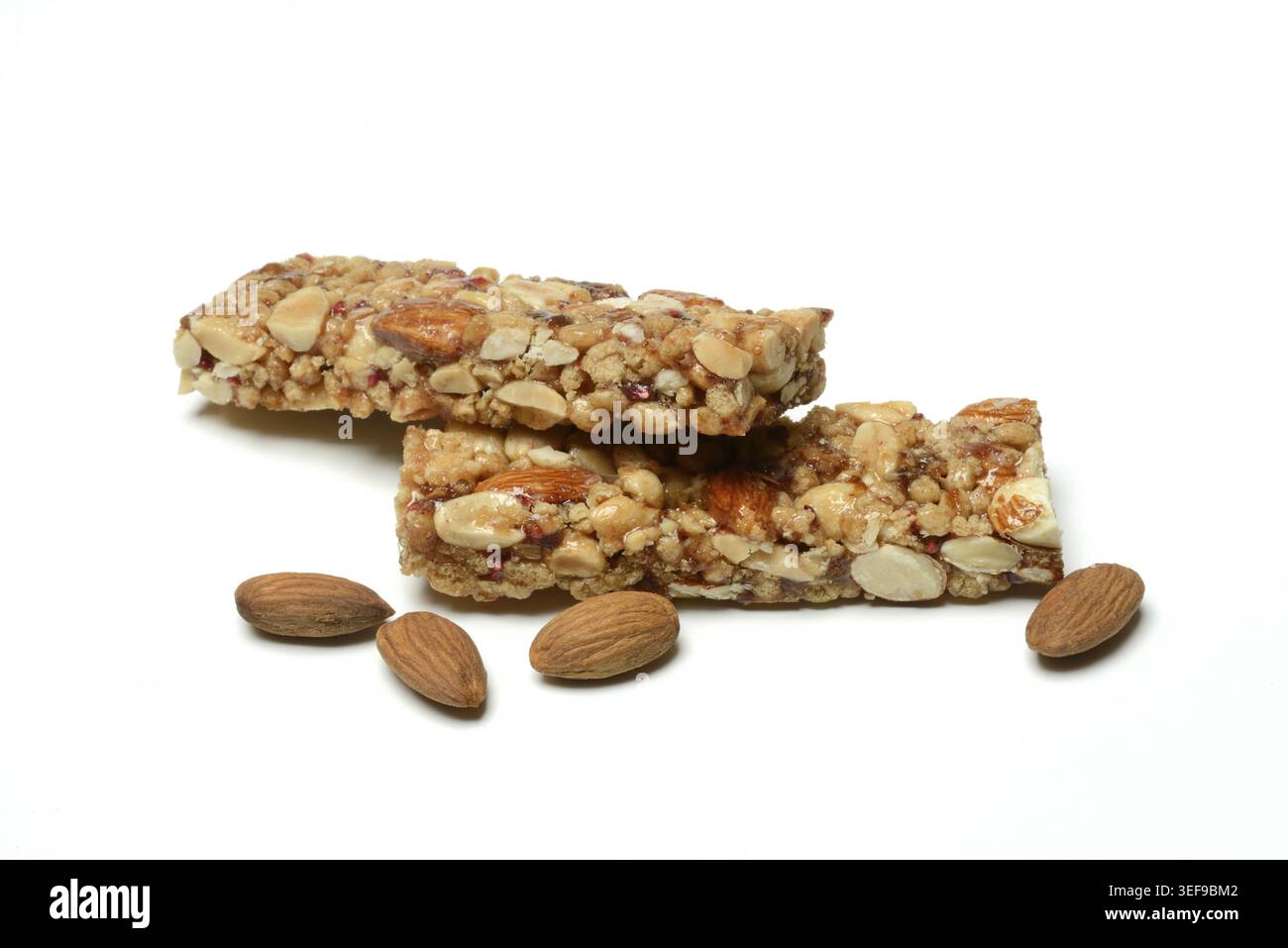 Barre de granola, barre protéinée avec des noix Banque D'Images