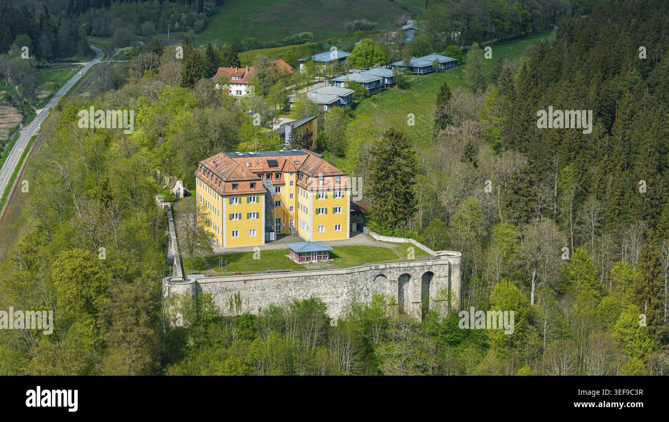 Château de Grafeneck. Centre de mise à mort pendant l'ère nationale socialiste. Sous la direction du Service central T4, 10 654 personnes handicapées étaient m Banque D'Images