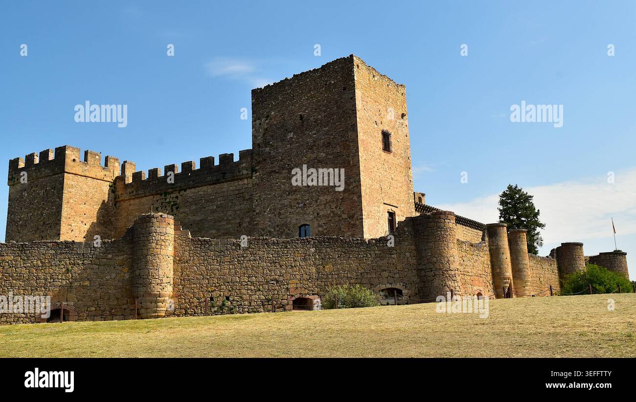 Le château médiéval de Pedraza en Espagne Banque D'Images