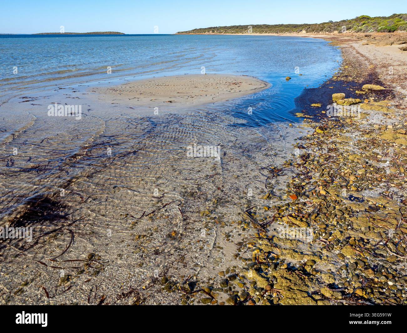 Plage de Surfleet point, parc national de Lincoln Banque D'Images