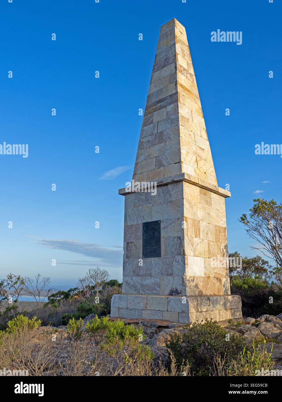 Flinders Monument sur Stamford Hill, Lincoln National Park Banque D'Images