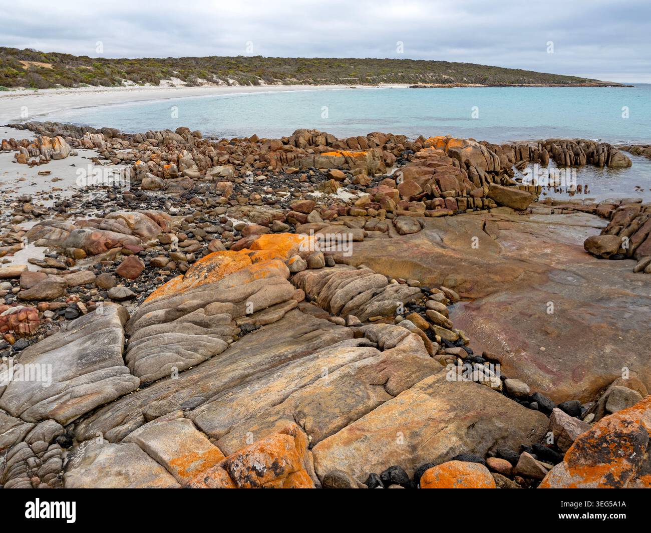 Yachties Beach, parc national de Lincoln Banque D'Images