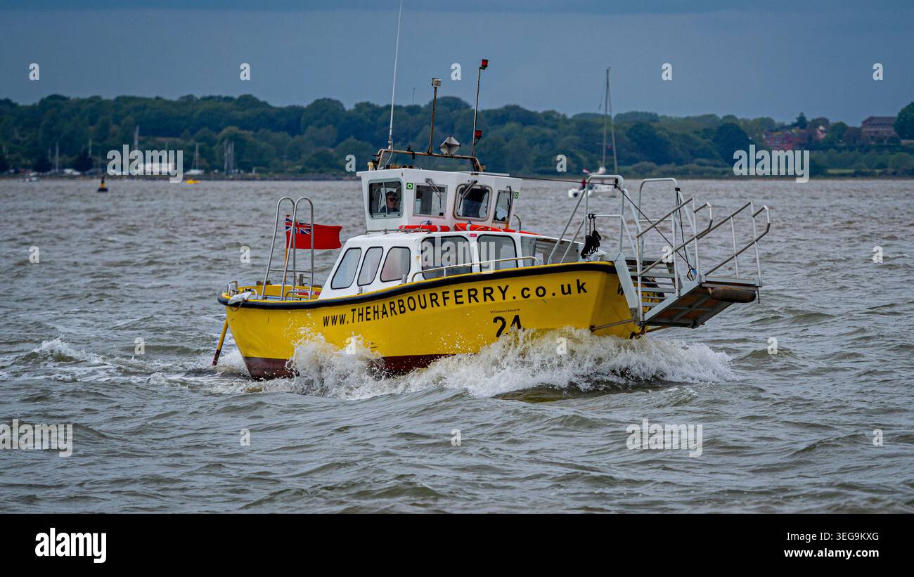 Le Port de Harwich Ferry passagers amène de Harwich port de Felixstowe dans l'Est de l'Angleterre Banque D'Images