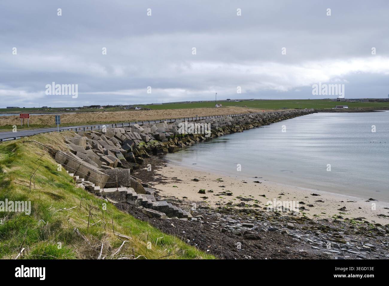 Churchill Barrier 4, Orcades Banque D'Images