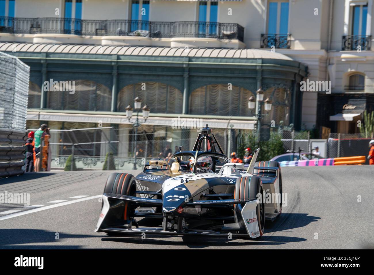 Monaco E-Prix FIA Formula E saison 12, course 9 - qualification - samedi 16 mai, Monaco Street circuit - à Monaco - #9 Mitch Evans (NZL) - Jaguar Banque D'Images