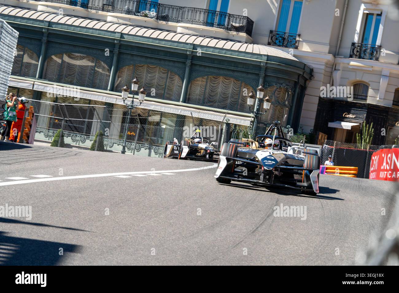 Monaco E-Prix FIA Formula E saison 12, course 9 - qualification - samedi 16 mai, Monaco Street circuit - à Monaco - #9 Mitch Evans (NZL) - Jaguar Banque D'Images