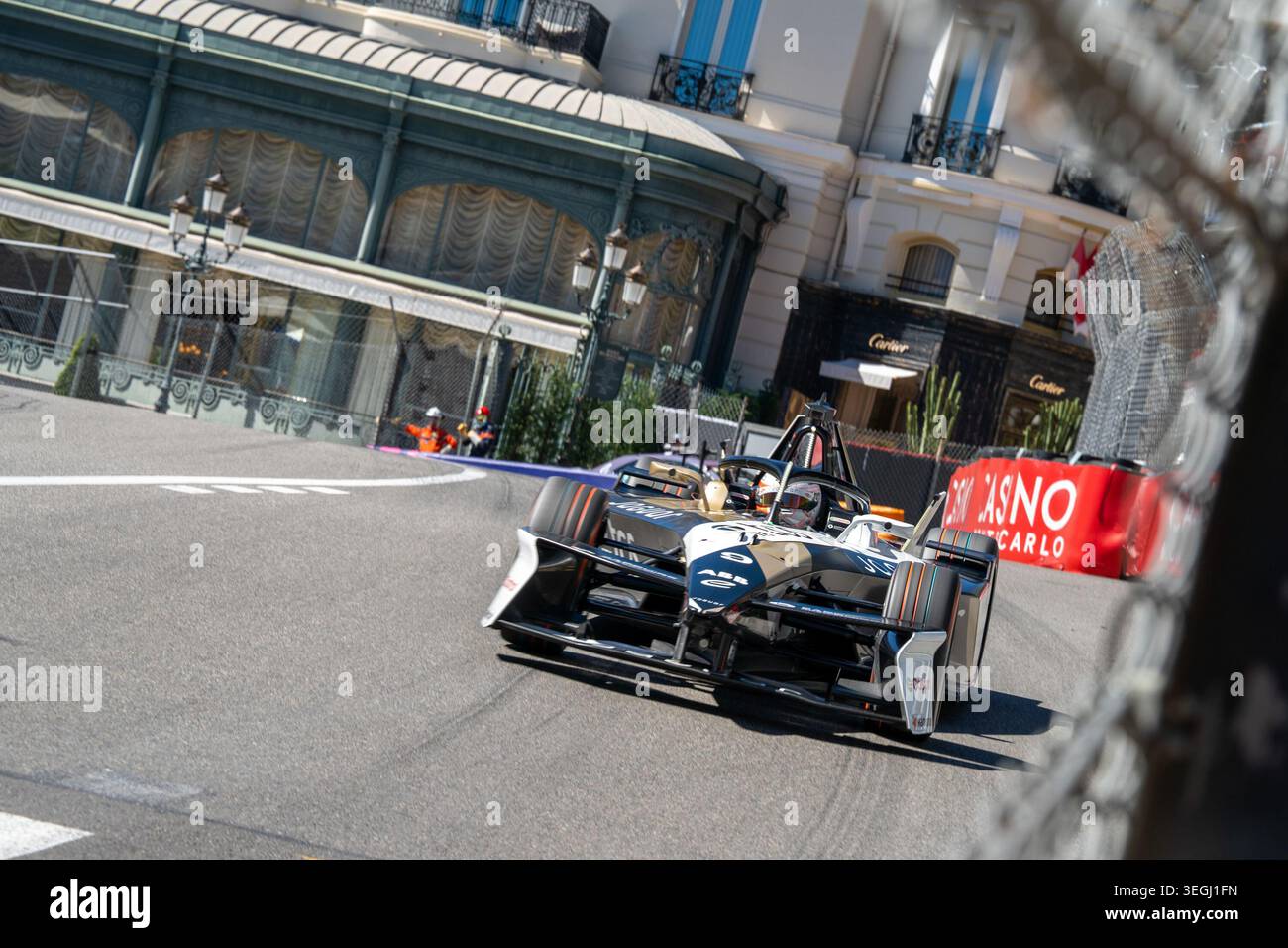 Monaco E-Prix FIA Formula E saison 12, course 9 - qualification - samedi 16 mai, Monaco Street circuit - à Monaco - #9 Mitch Evans (NZL) - Jaguar Banque D'Images