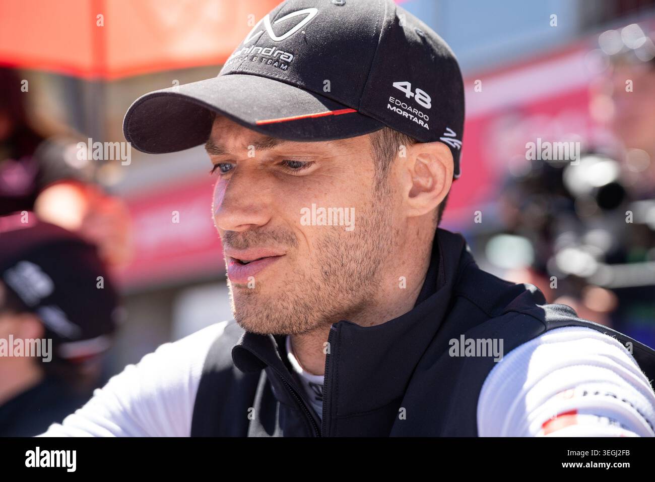 Monaco E-Prix FIA Formula E saison 12, course 9 - Autograph session - samedi 16 mai, Monaco Street circuit - à Monaco - #48 Edoardo Mortara (SWI) Banque D'Images
