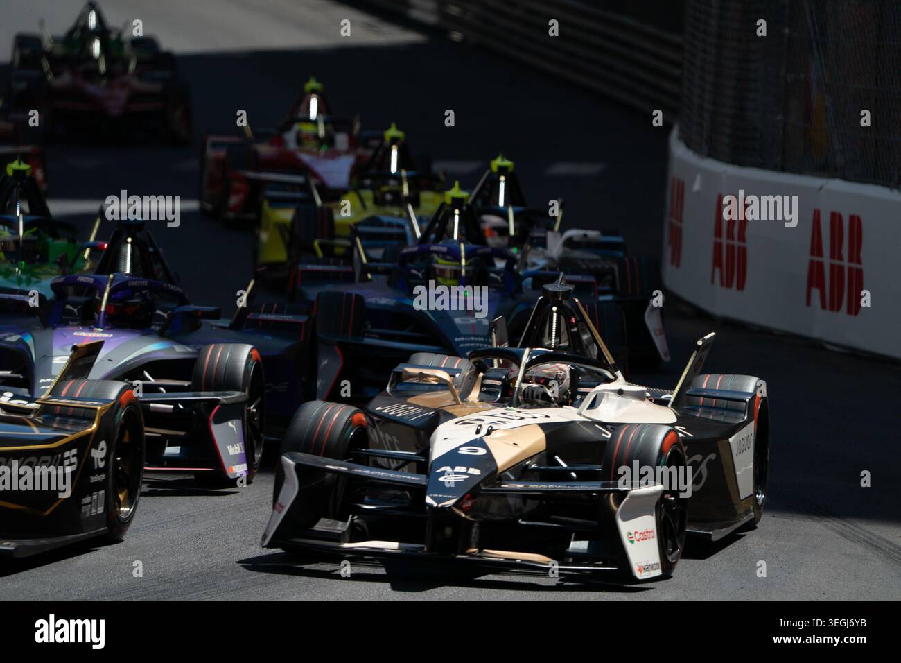 Monaco E-Prix FIA Formula E saison 12, course 9 - course-samedi 16 mai, Monaco Street circuit - à Monaco - #9 Mitch Evans (NZL) - Jaguar TCS Racing Banque D'Images
