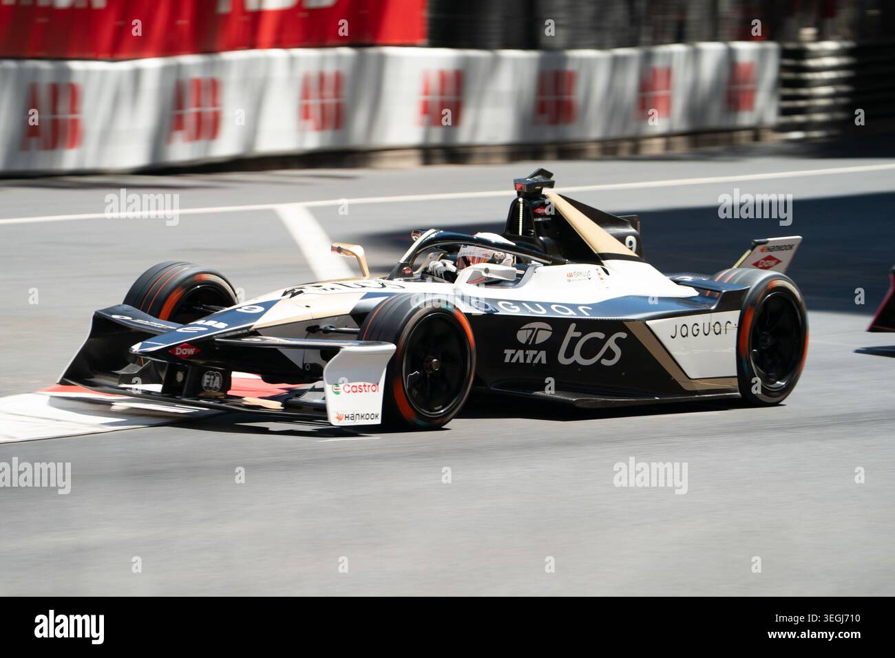 Monaco E-Prix FIA Formula E saison 12, course 9 - course-samedi 16 mai, Monaco Street circuit - à Monaco - #9 Mitch Evans (NZL) - Jaguar TCS Racing Banque D'Images