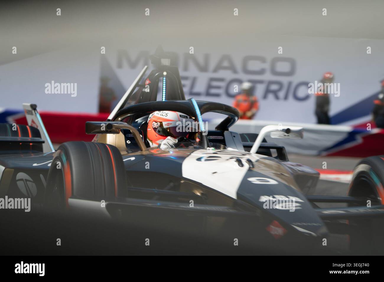 Monaco E-Prix FIA Formula E saison 12, course 9 - course-samedi 16 mai, Monaco Street circuit - à Monaco - #9 Mitch Evans (NZL) - Jaguar TCS Racing Banque D'Images