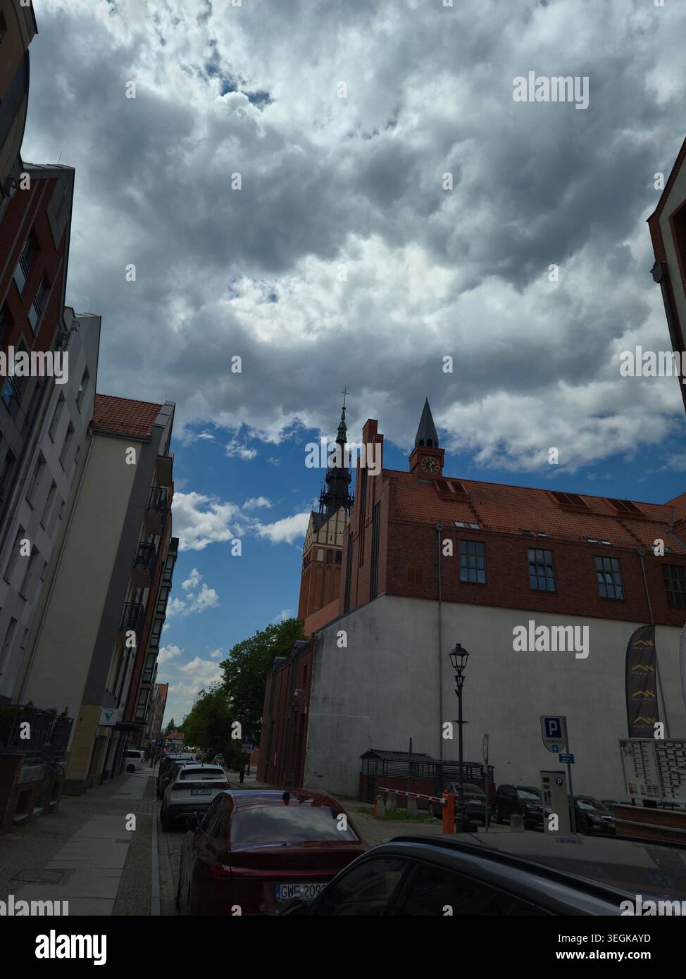 Ciel au-dessus de la ville - Image de stock capturée avec un smartphone