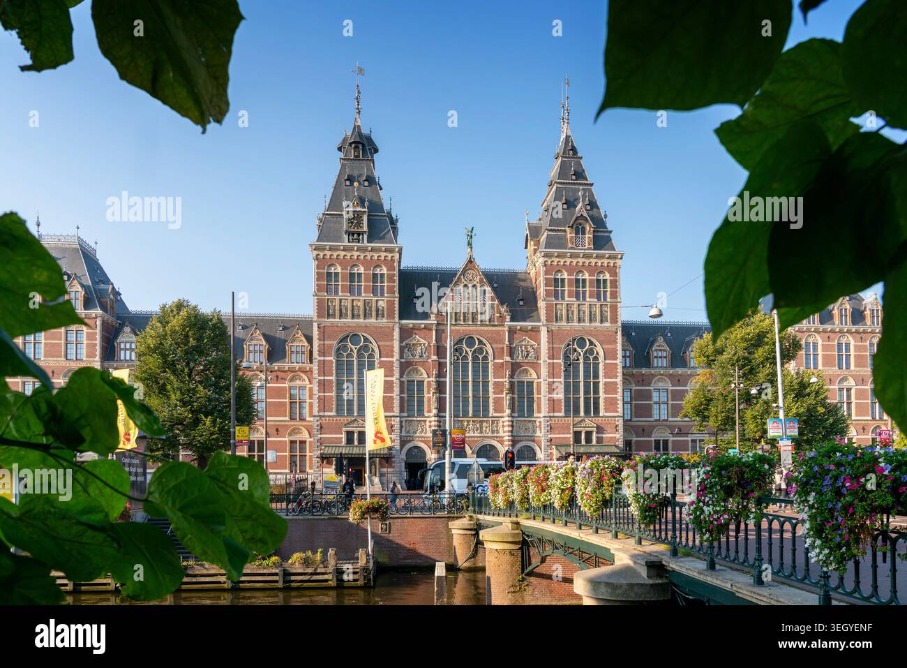 Amsterdam, pays-Bas – 20 septembre 2024 - Rijksmuseum National Museum Amsterdam pays-Bas au soleil Banque D'Images