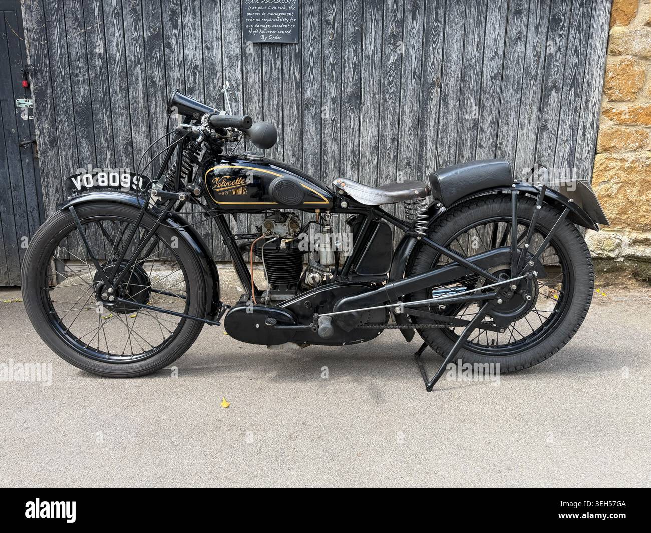Moto Vintage Velocette KSS 1933 Banque D'Images