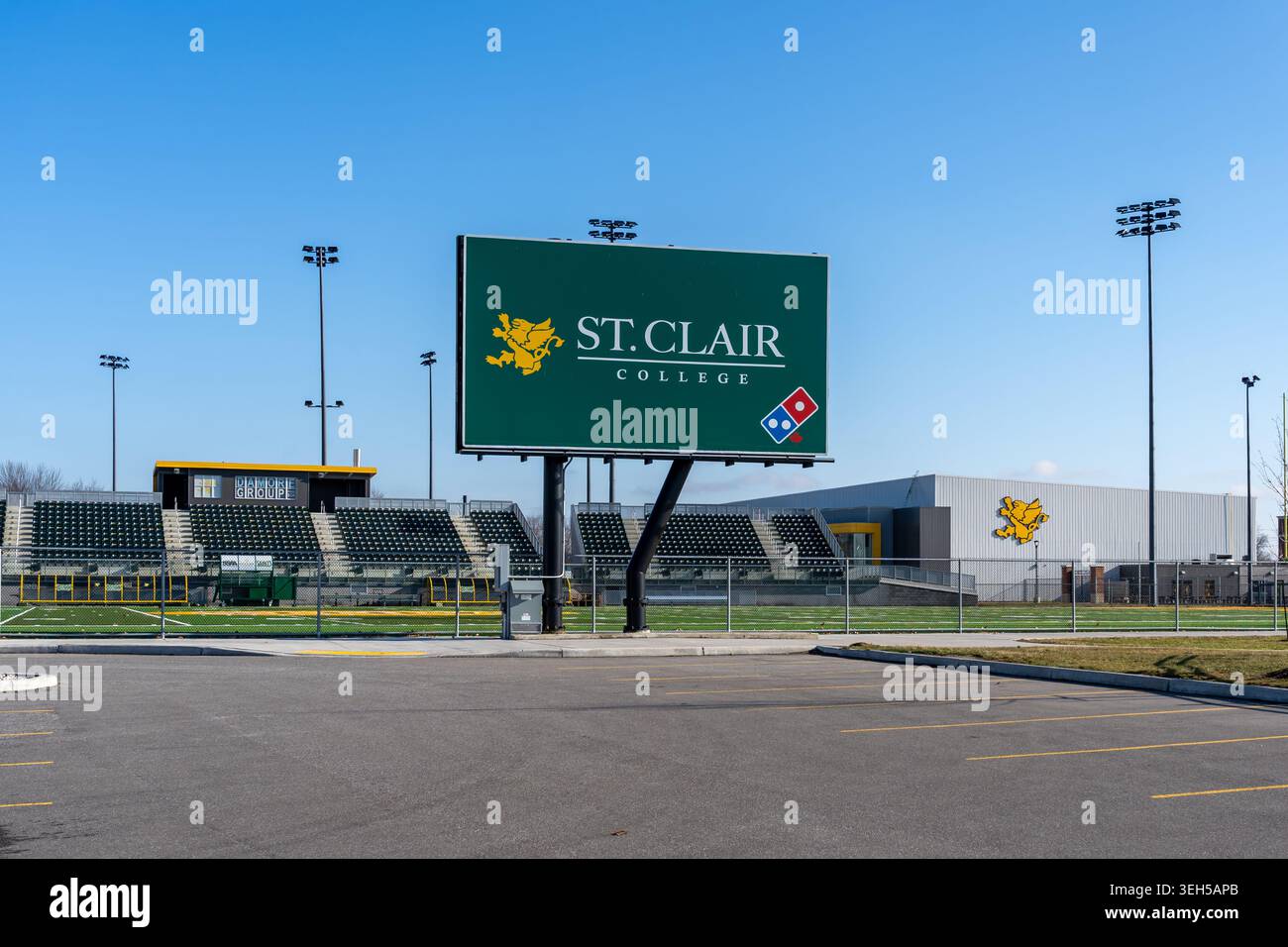 St clair College Sports Park à Windsor, Ontario, Canada. Banque D'Images