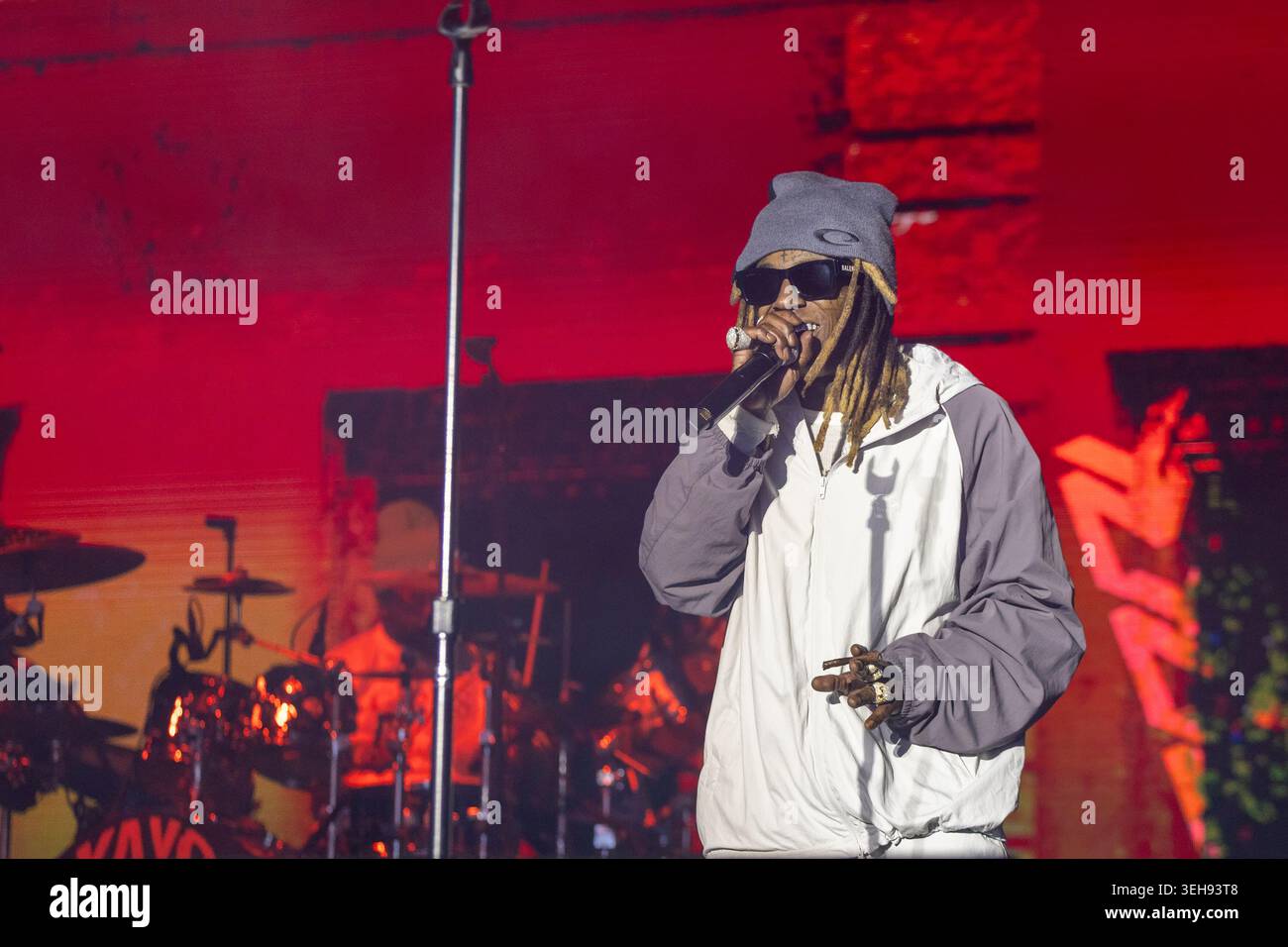 Napa, États-Unis. 22 mai 2026. Lil Wayne (Dwayne Michael carter Jr.) pendant le BottleRock Music Festival le 22 mai 2026, à Napa, Californie (photo de Daniel DeSlover/Sipa USA) crédit : Sipa USA/Alamy Live News Banque D'Images