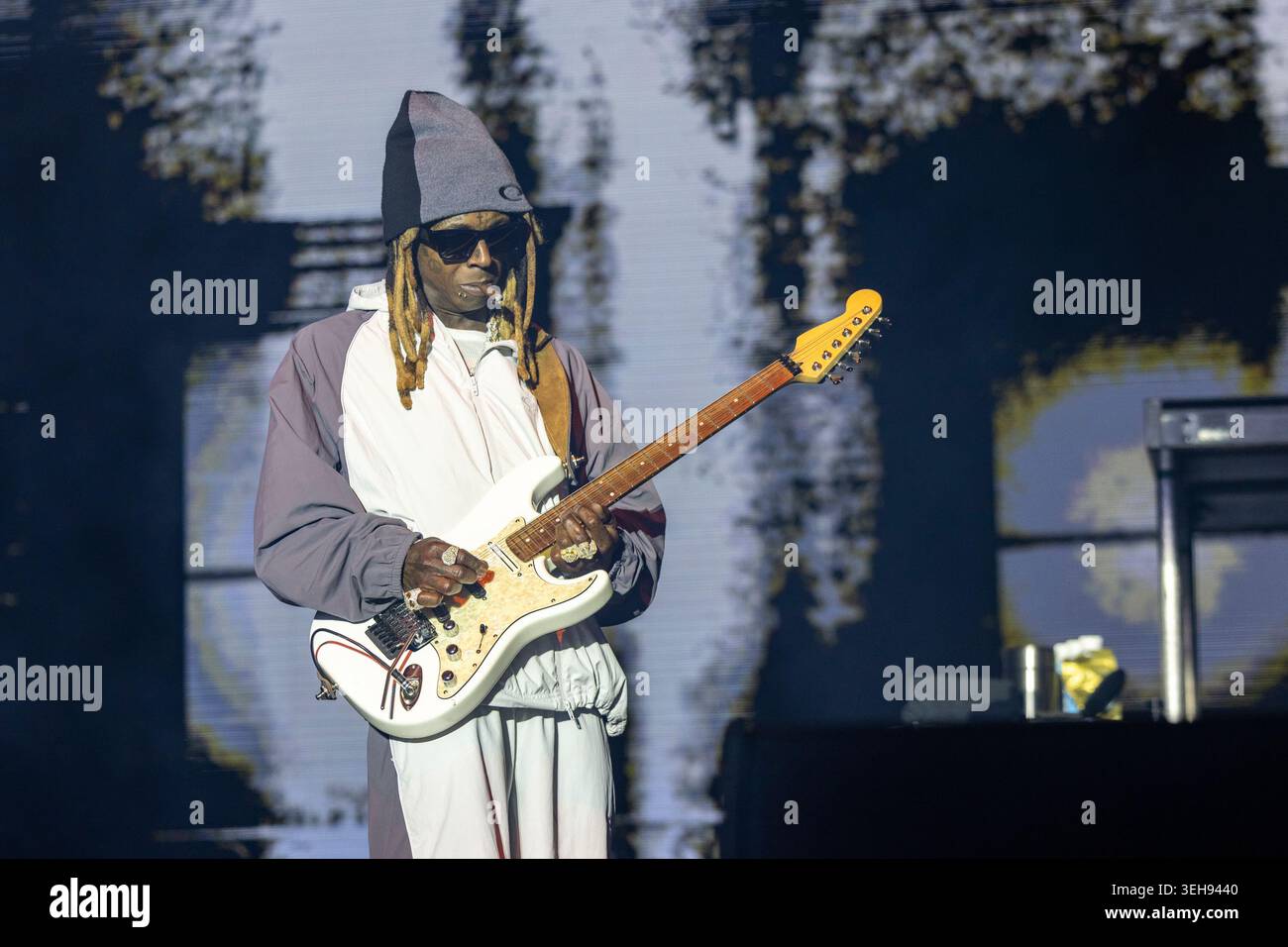 Napa, États-Unis. 22 mai 2026. Lil Wayne (Dwayne Michael carter Jr.) pendant le BottleRock Music Festival le 22 mai 2026, à Napa, Californie (photo de Daniel DeSlover/Sipa USA) crédit : Sipa USA/Alamy Live News Banque D'Images