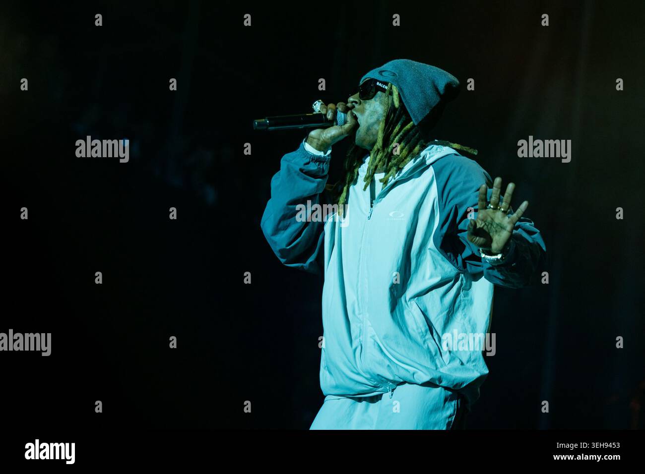 Napa, États-Unis. 22 mai 2026. Lil Wayne (Dwayne Michael carter Jr.) pendant le BottleRock Music Festival le 22 mai 2026, à Napa, Californie (photo de Daniel DeSlover/Sipa USA) crédit : Sipa USA/Alamy Live News Banque D'Images