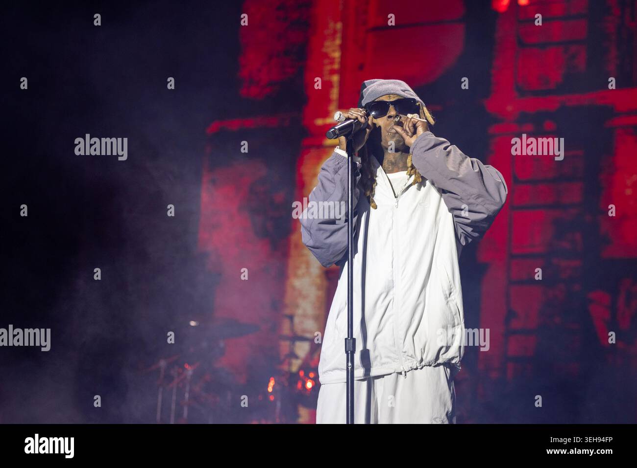 Napa, États-Unis. 22 mai 2026. Lil Wayne (Dwayne Michael carter Jr.) pendant le BottleRock Music Festival le 22 mai 2026, à Napa, Californie (photo de Daniel DeSlover/Sipa USA) crédit : Sipa USA/Alamy Live News Banque D'Images