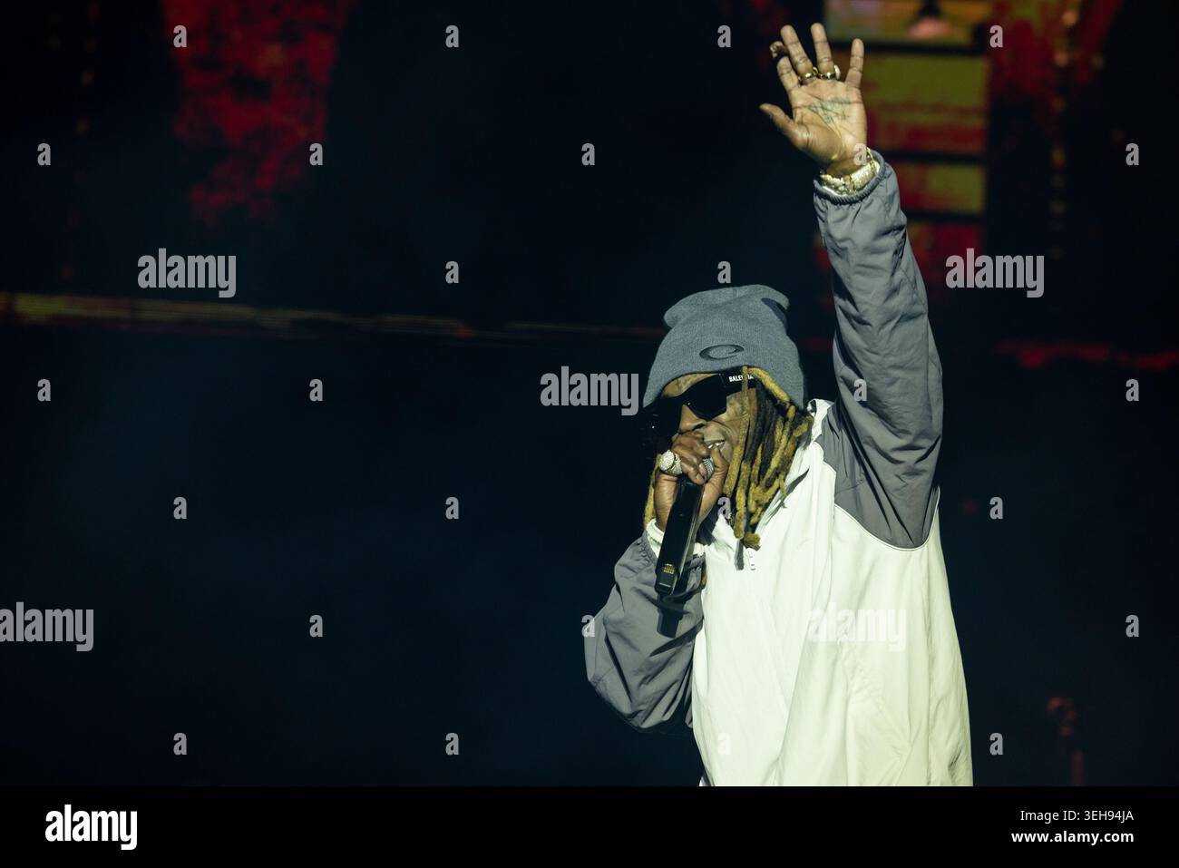 Napa, États-Unis. 22 mai 2026. Lil Wayne (Dwayne Michael carter Jr.) pendant le BottleRock Music Festival le 22 mai 2026, à Napa, Californie (photo de Daniel DeSlover/Sipa USA) crédit : Sipa USA/Alamy Live News Banque D'Images