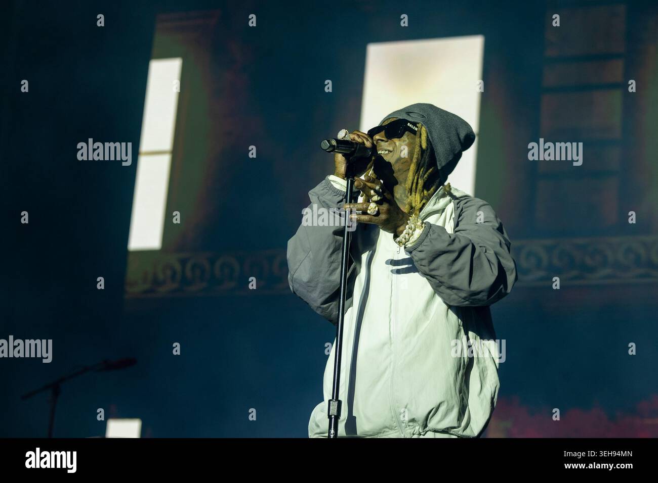 Napa, États-Unis. 22 mai 2026. Lil Wayne (Dwayne Michael carter Jr.) pendant le BottleRock Music Festival le 22 mai 2026, à Napa, Californie (photo de Daniel DeSlover/Sipa USA) crédit : Sipa USA/Alamy Live News Banque D'Images