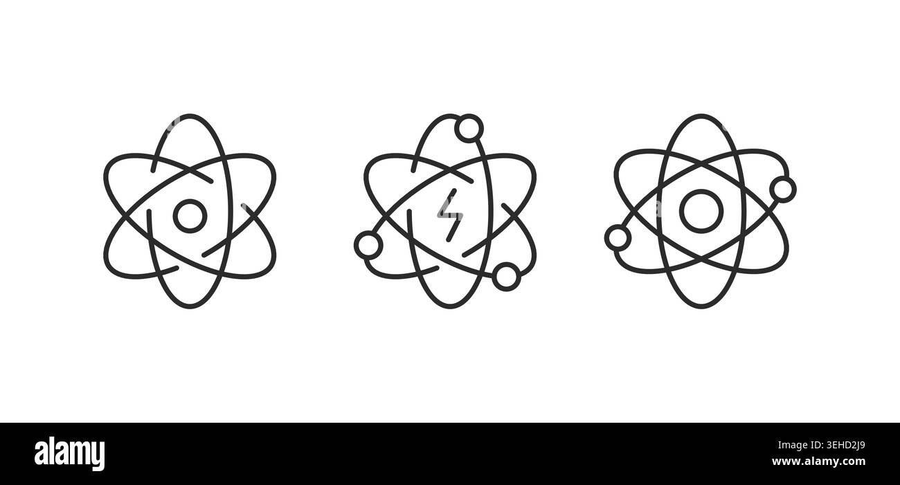 Icônes ATOM Illustration de Vecteur
