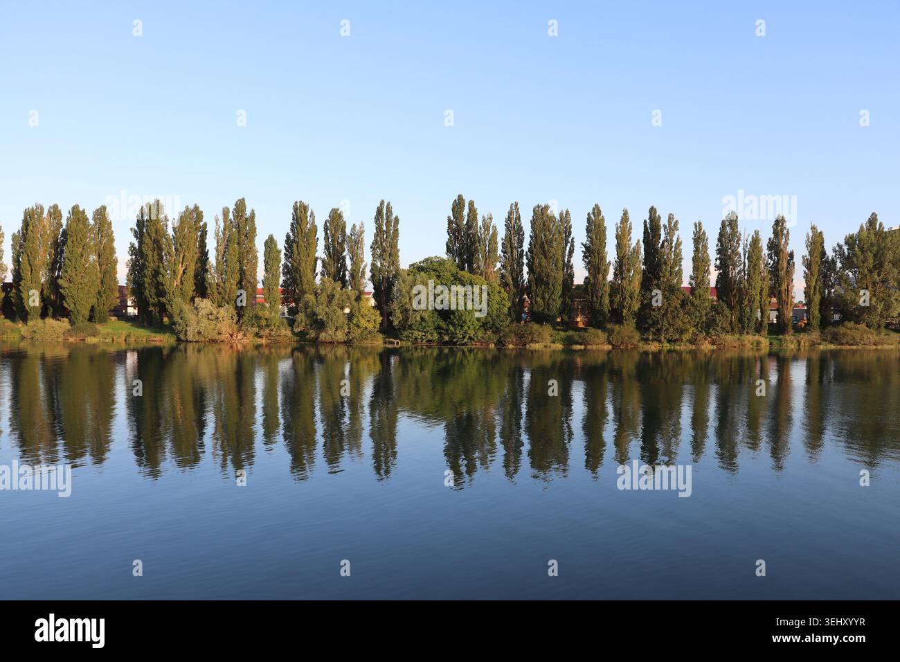 Le Saône, ville de Chalon-sur-Saône, département de Saône-et-Loire, France Banque D'Images