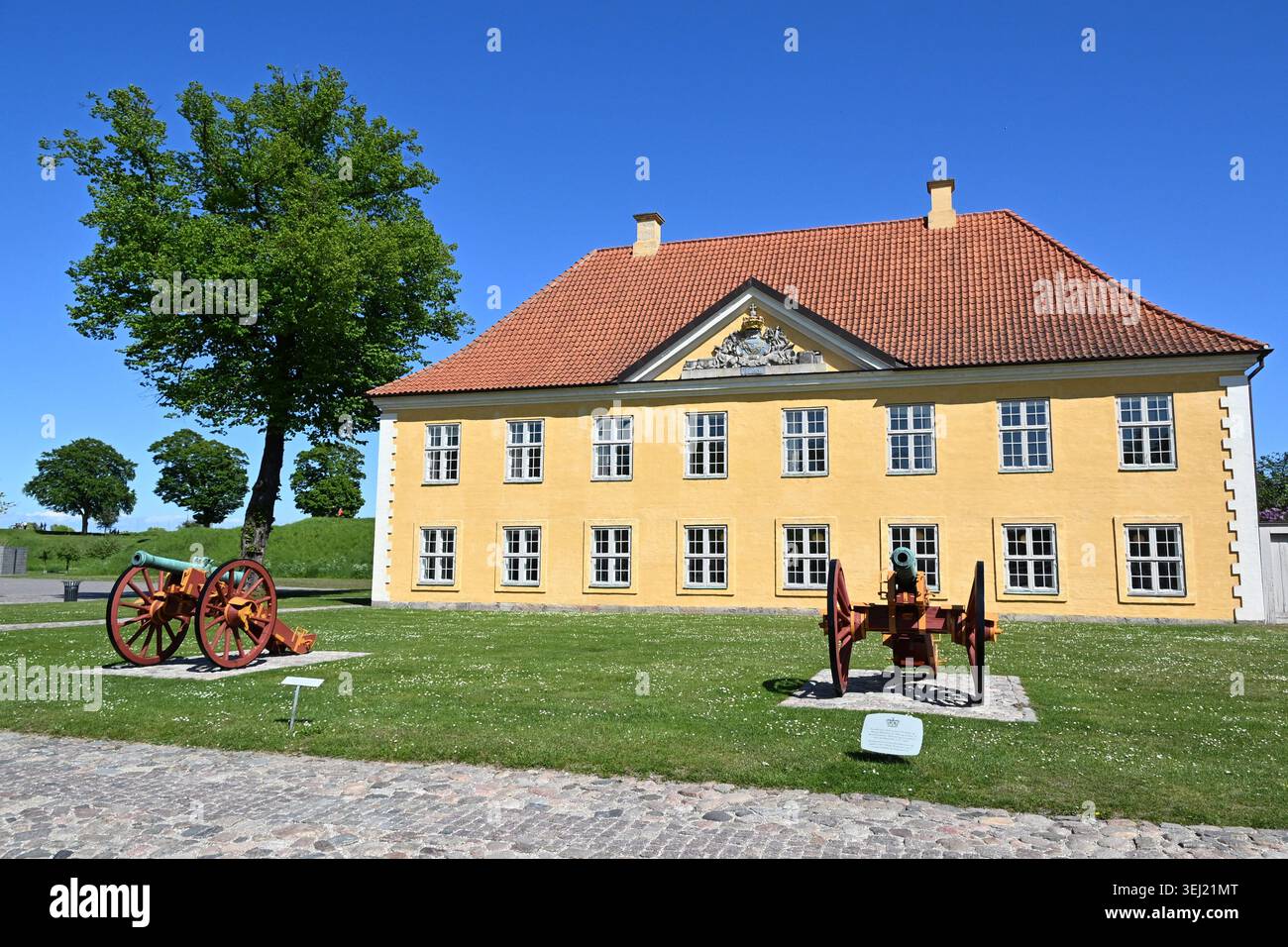 La maison du commandant au Kastallet, une citadelle militaire à Copenhague, Danemark Banque D'Images