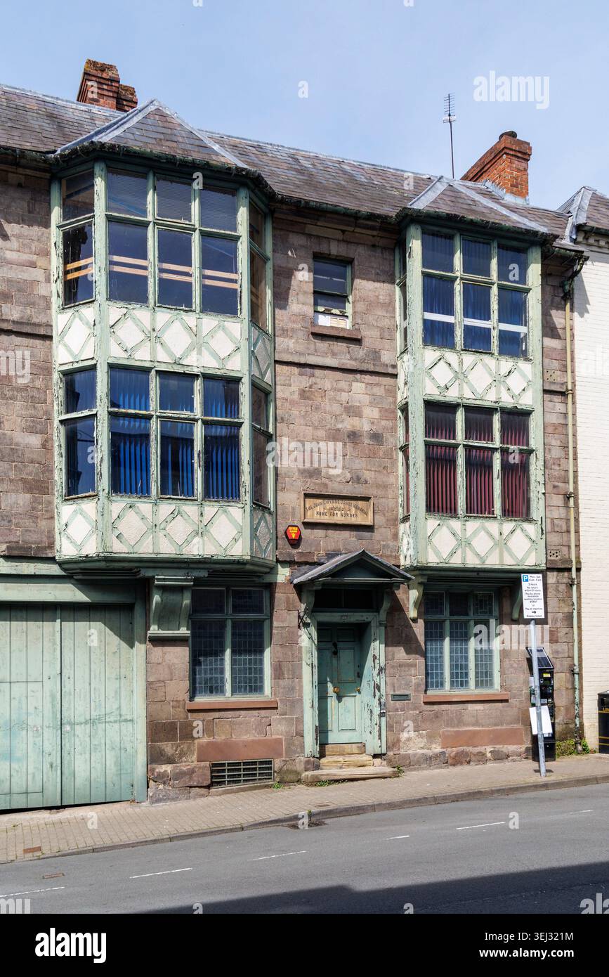 Le Memorial Home for Nurses in a Delapided condition, Hereford, Angleterre, Royaume-Uni Banque D'Images