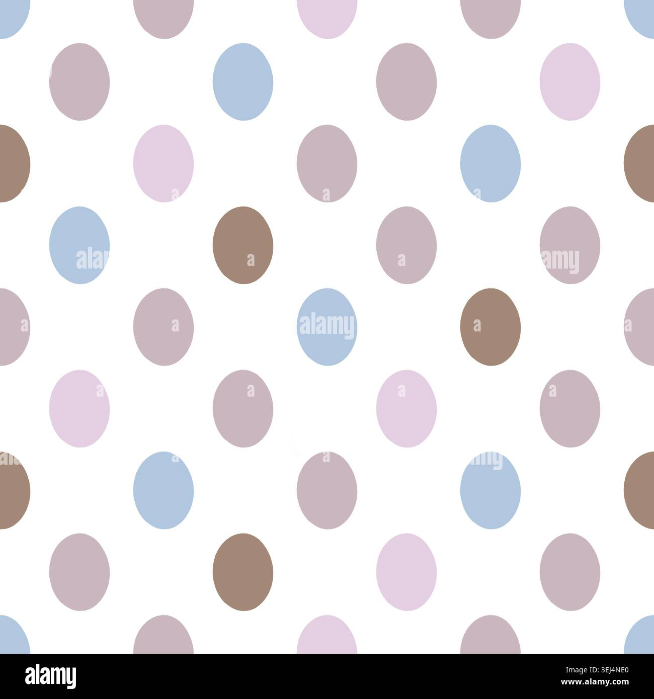 Motif à pois sans couture motif dessiné à la main avec Ditsy multicolore sur un fond blanc. Ornement présente des points géométriques aléatoires dans des minima modernes Banque D'Images