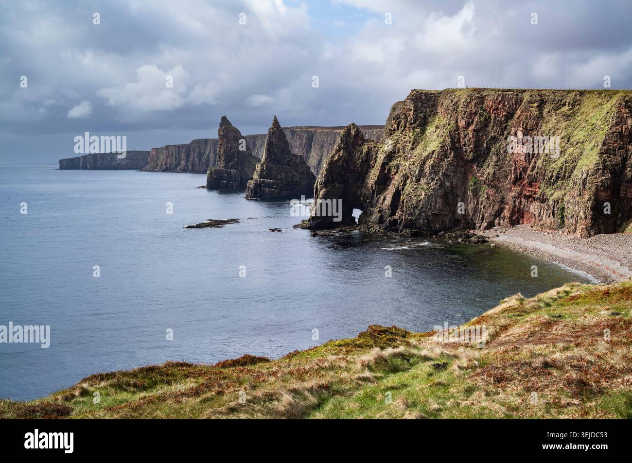 NC500 Duncansby Head & Stacks Banque D'Images