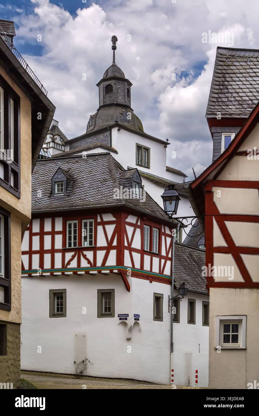 Rue à Limbourg, Allemagne Banque D'Images