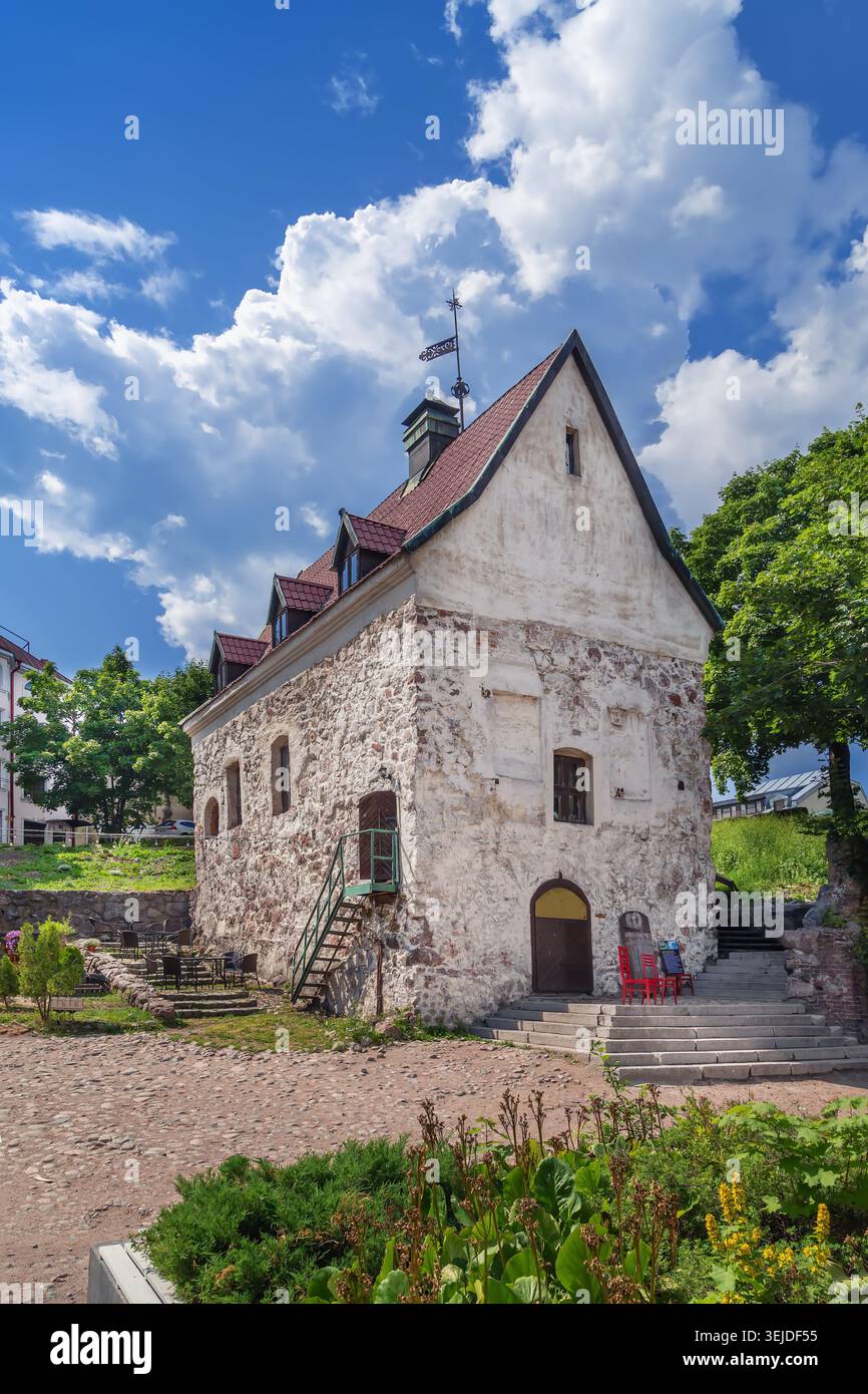 Maison médiévale Burger's Estate à Vyborg, Russie Banque D'Images