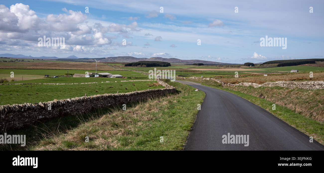 Le Flow Country, B870 en direction du sud de Thurso, Southerland, Écosse Banque D'Images