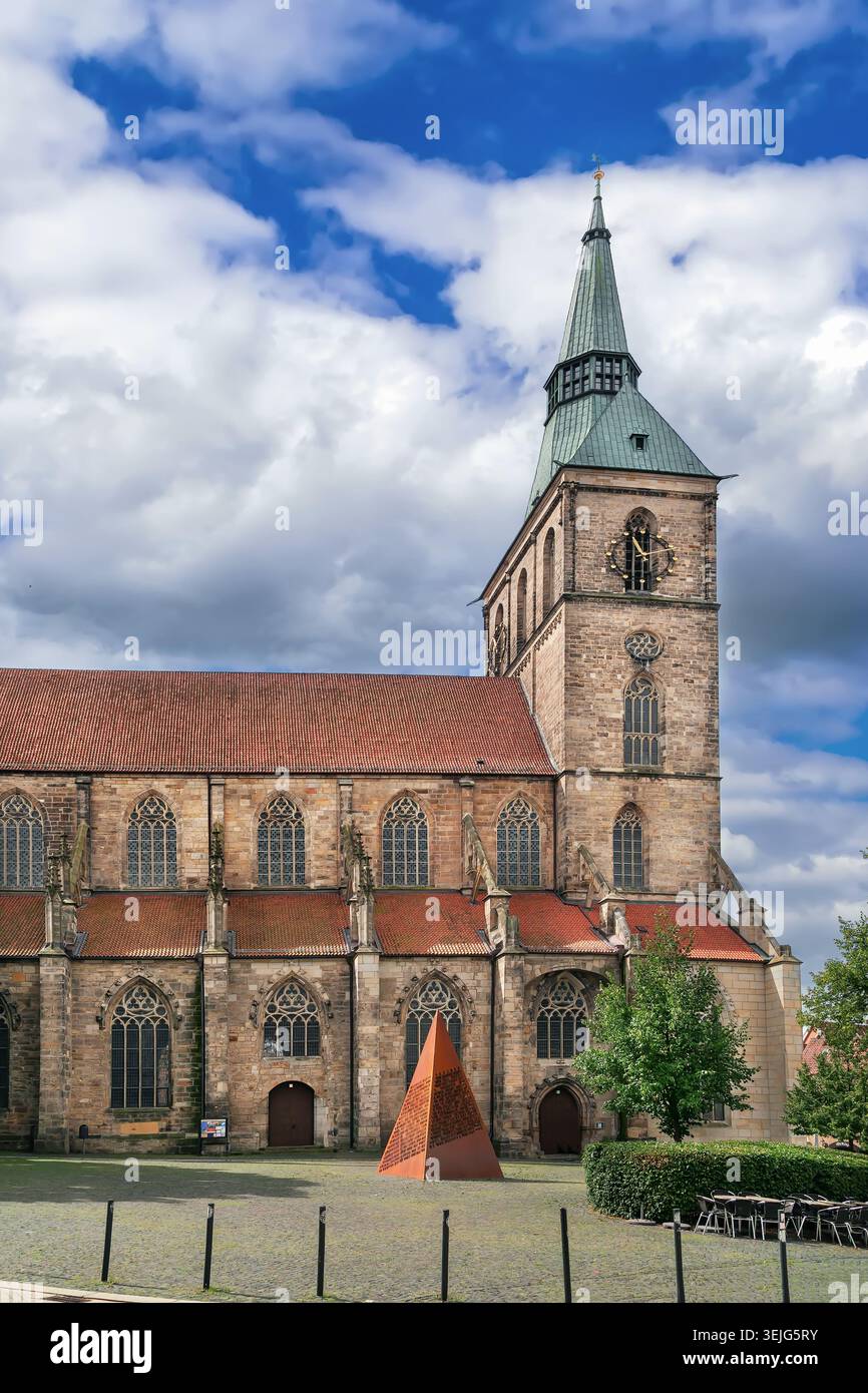 Église de Andreas est la principale église luthérienne de Hildesheim, en Allemagne Banque D'Images