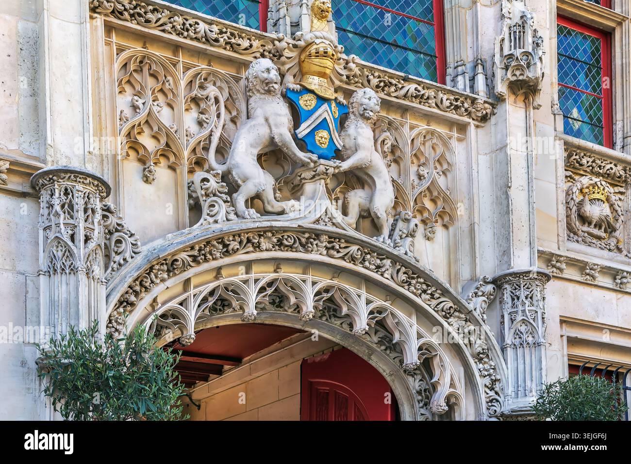 Bourgtheroulde Mansion à Rouen, France Banque D'Images