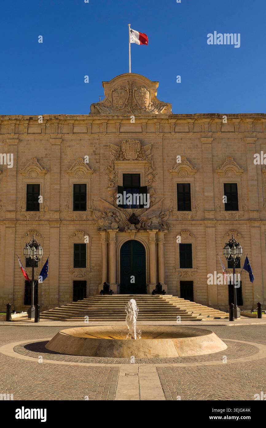 Malte - la Valette, Castille Inn Banque D'Images
