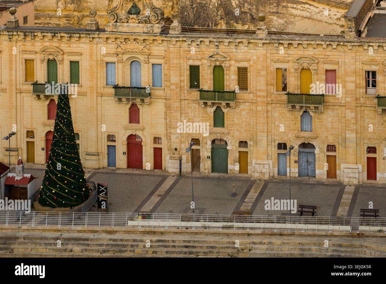Malte - Valletta, Valletta Waterfront Banque D'Images