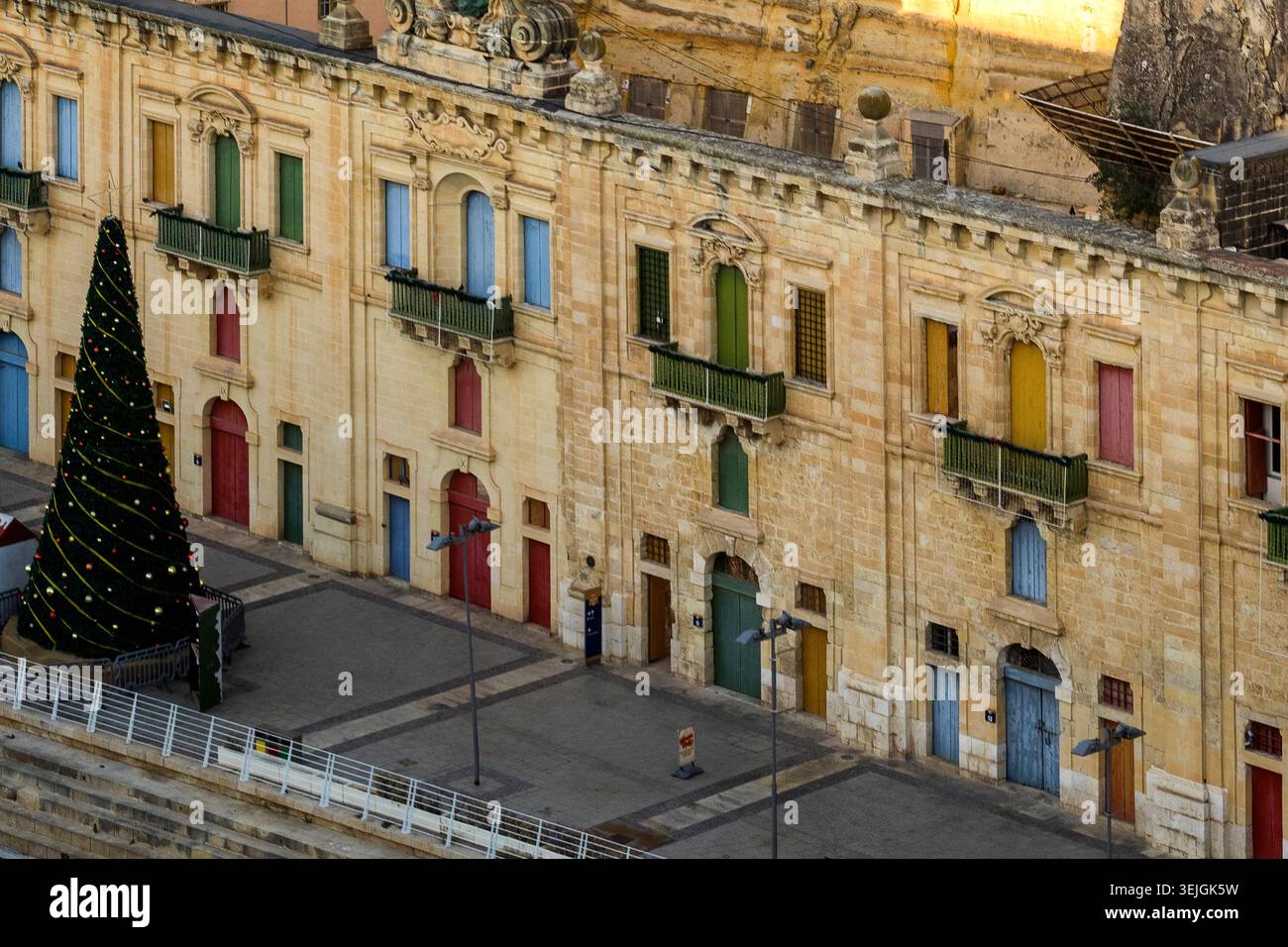Malte - Valletta, Valletta Waterfront Banque D'Images